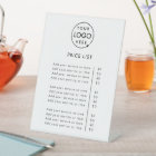 Price List Tabletop Sign | 6x8 DIY Branded Display
