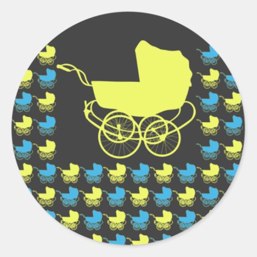 Price of War 109 Baby Stroller Prams Ukraine Classic Round Sticker