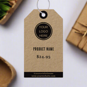 Price Tag Small Business Logo Boutique Clean Kraft