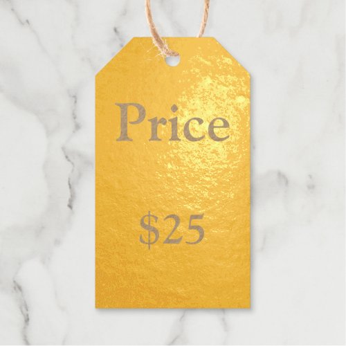 Price Tag Solid Gold Your Info Business Logo
