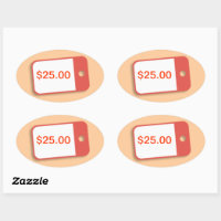 Decorative Bakery Price Tag Stickers