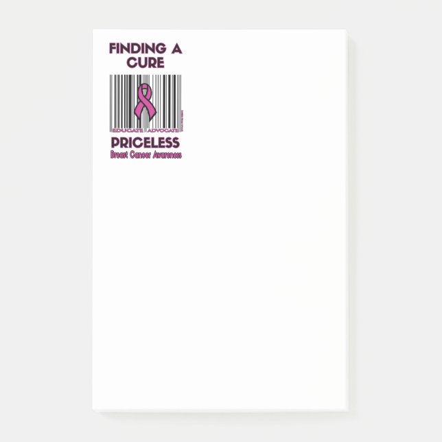 PRICELESS...Breast Cancer Post-it Notes (Front)