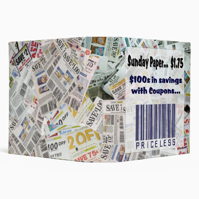 Priceless Coupon Binder Organizer Extreme Coupons (Background)