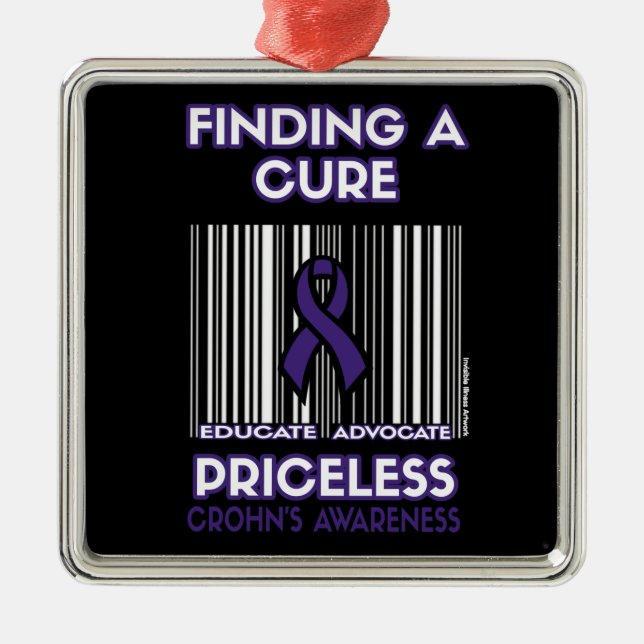 Priceless...Crohn's Metal Ornament (Front)