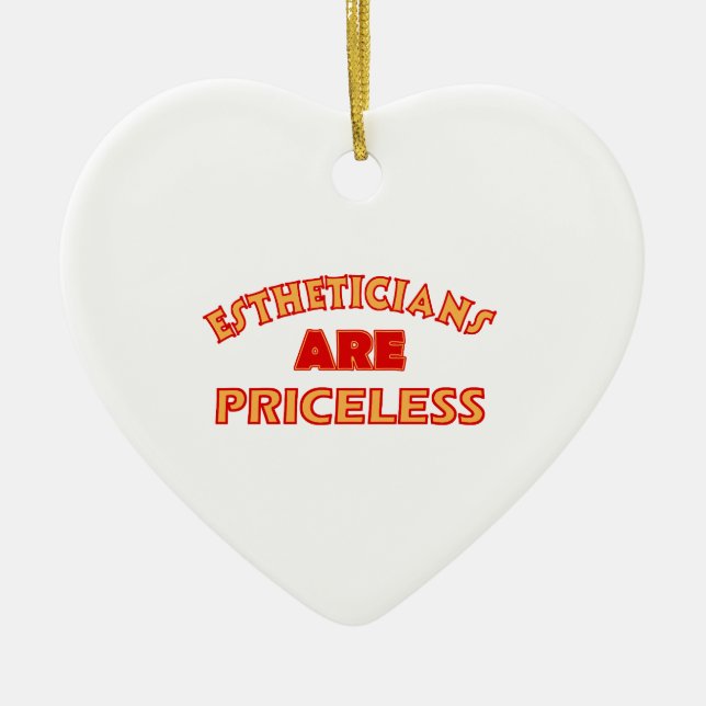 PRICELESS Esthetician designs Ceramic Ornament (Front)