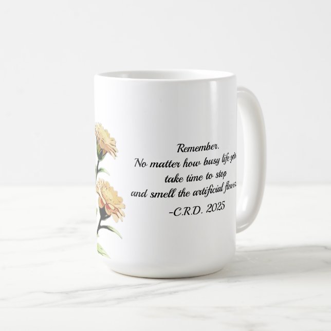 Priceless Motto Coffee Mug (Front Right)