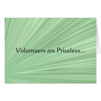 Priceless Volunteers Cards