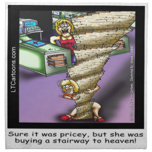 Pricey Heavenly Stairway Funny Cloth Napkin