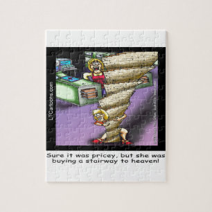 Pricey Heavenly Stairway Funny Jigsaw Puzzle
