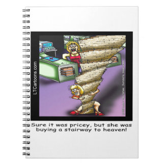 Pricey Heavenly Stairway Funny Notebook