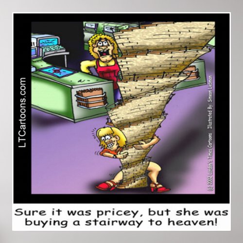 Pricey Heavenly Stairway Poster by Rick London