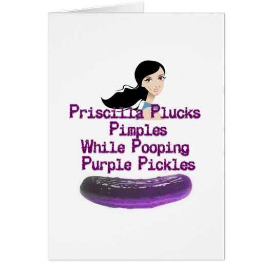 Pricilla Tongue Twister (Front)