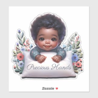 Pricious Hands Baby Boy Sticker