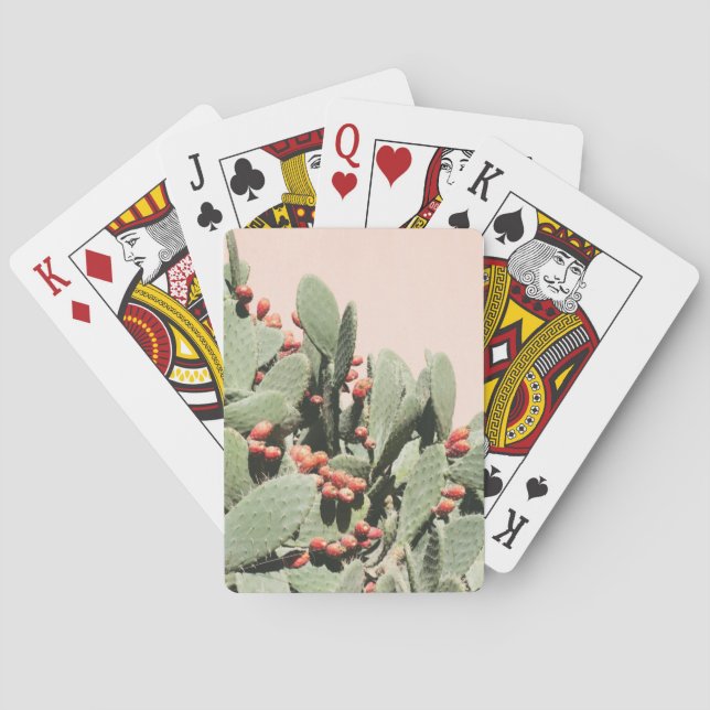 Prickley Pear Cactus Poker Cards (Back)