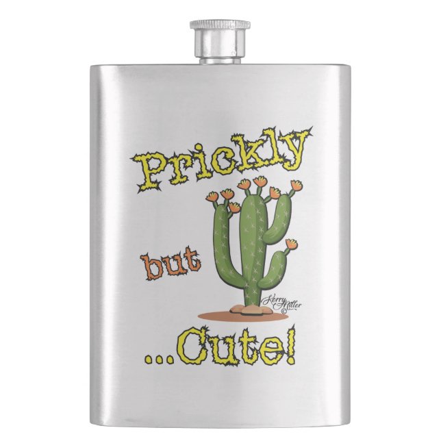 Prickly But Cute Flask (Front)