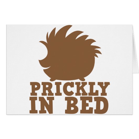 prickly in bed cards (Front Horizontal)