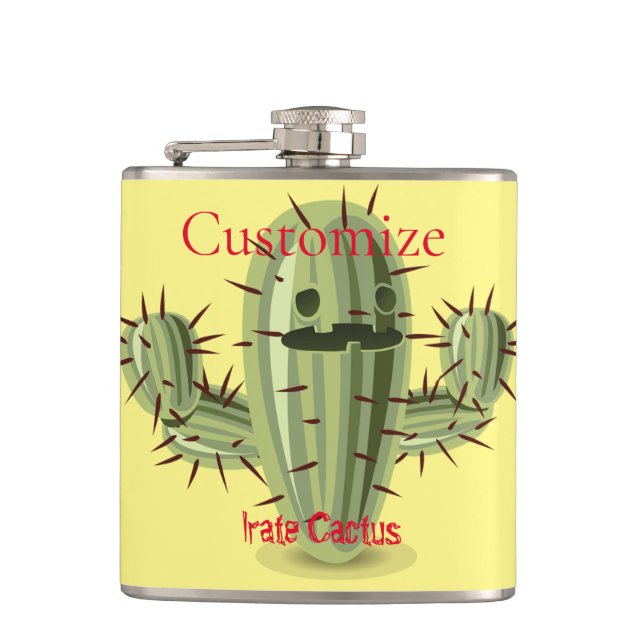 Prickly Irate Cactus Thunder_Cove Flask (Front)