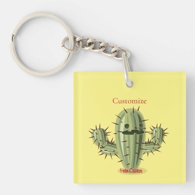 Prickly Irate Cactus Thunder_Cove Keychain (Front)