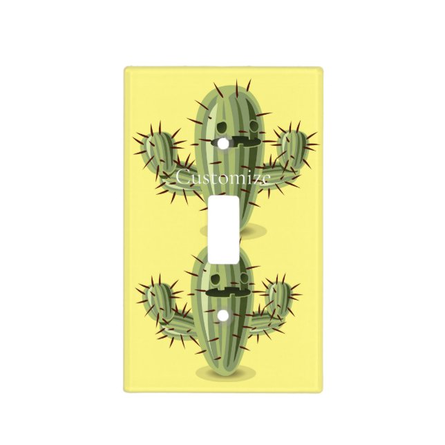 Prickly Irate Cactus Thunder_Cove Light Switch Cover (Front)