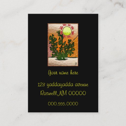 Customizable prickly pear business cards