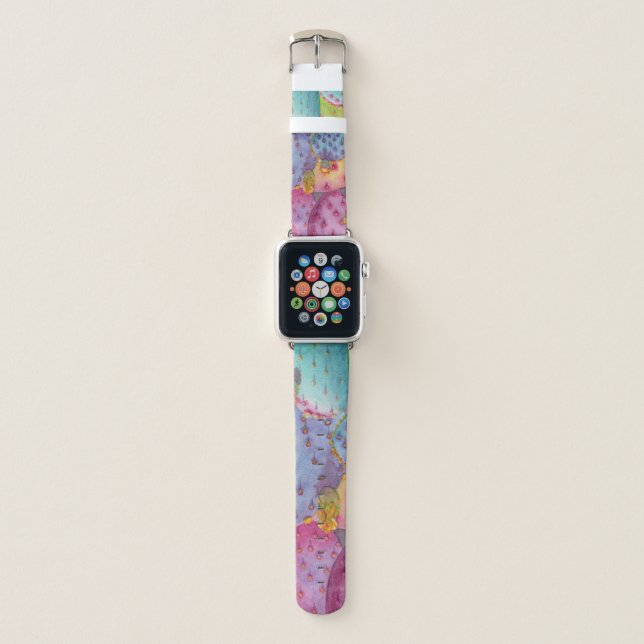 Prickly Pear Cactus Apple Watch Band (Front)