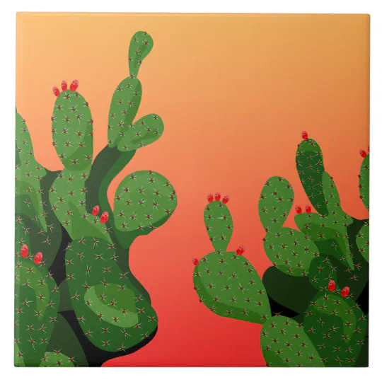 Arizona or Southwest Decor FREE SHIPPING Ceramic Pink Cactus Cacti Set of 3 