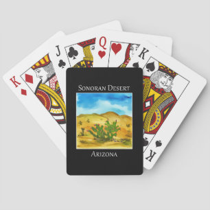 Prickly pear cactus as seen in the Sonoran Desert Poker Cards