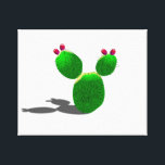 Prickly Pear Cactus Canvas Print<br><div class="desc">Happy Cactus in the light!</div>