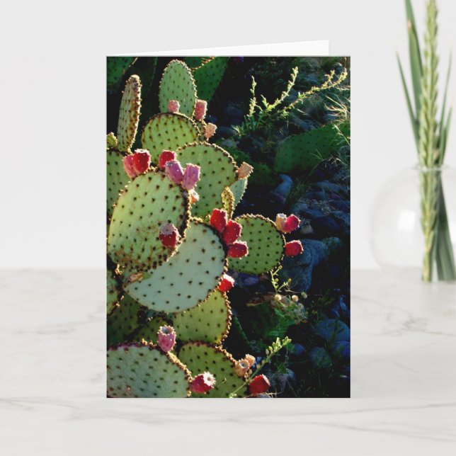 Prickly Pear Cactus Card (Front)