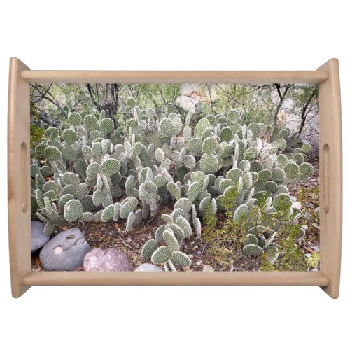 Prickly Pear Cactus in Caballo New Mexico Serving Tray