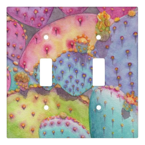 Prickly Pear Cactus Light Switch Plate