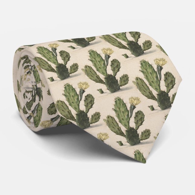 Prickly Pear Cactus Tie (Rolled)