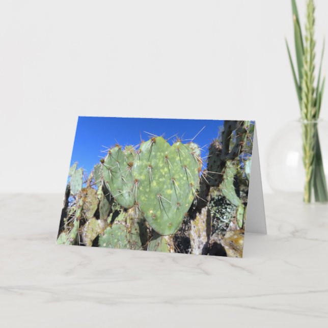 Prickly Pear Hearts Card (Front)