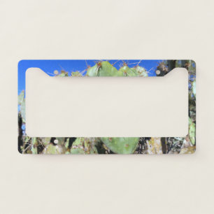 Prickly Pear Hearts License Plate Frame