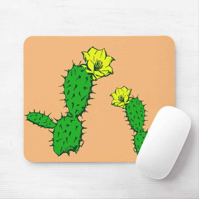 Prickly Pear Mouse Pad (With Mouse)