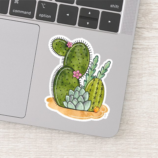 Prickly Plants Sticker (Detail)