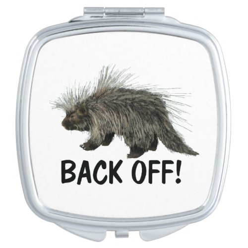 Prickly Porky _ Back Off Compact Mirror