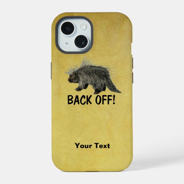 Prickly Porky - Back Off Iphone Case (Back)