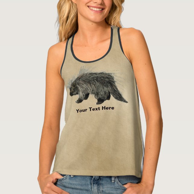 Prickly Porky - Back Off Tank Top (Front)