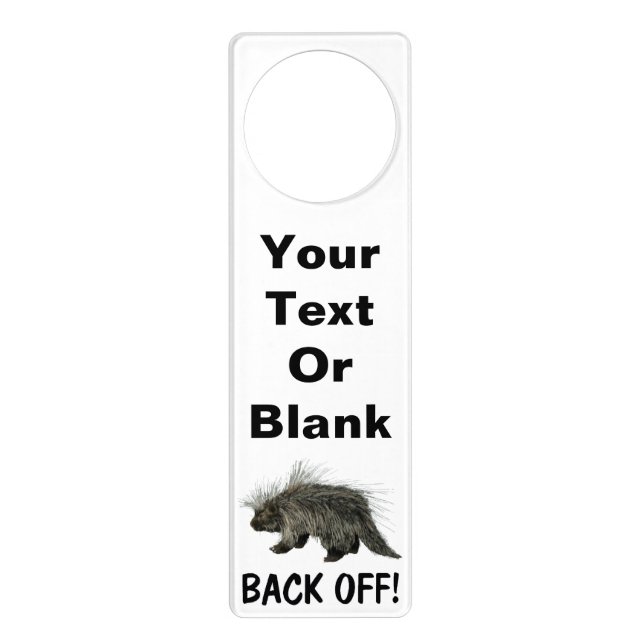 Prickly Porky Door Hanger (Front)
