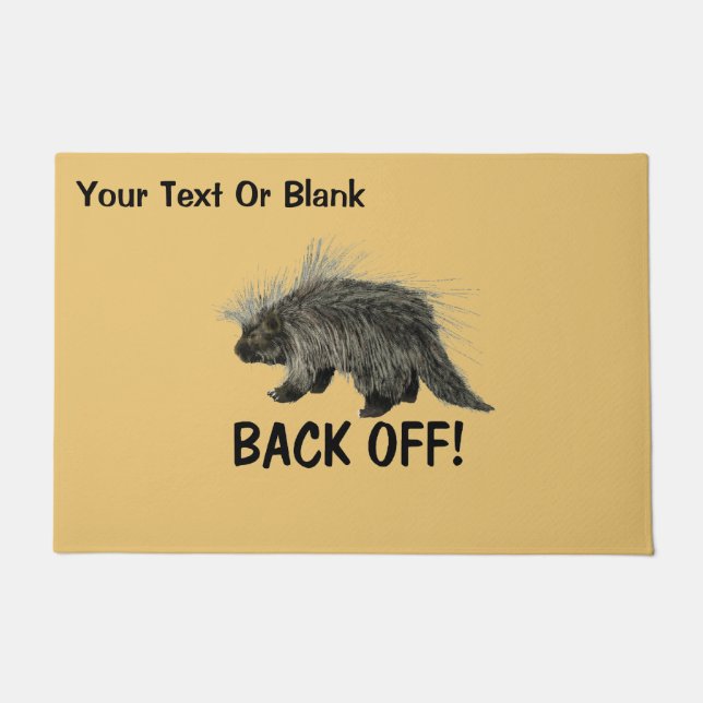 Prickly Porky Doormat (Front)