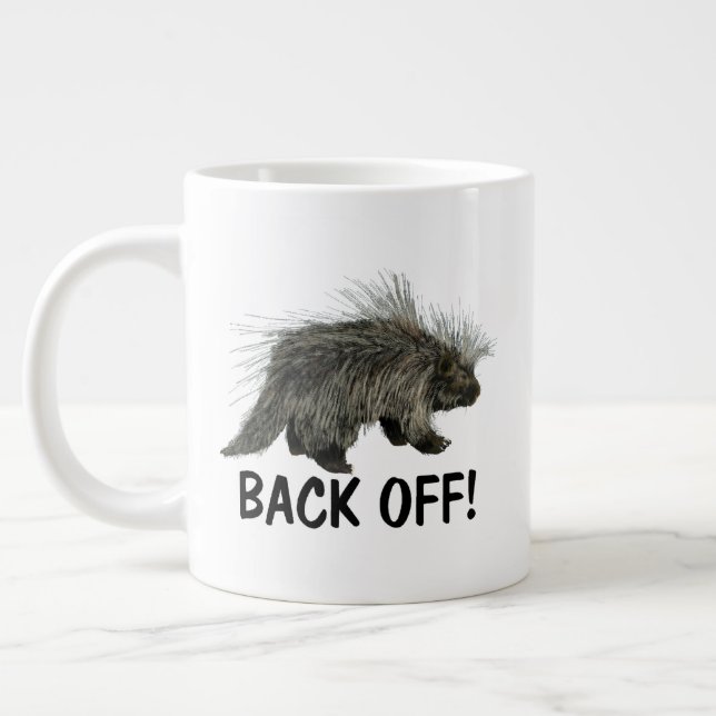 Prickly Porky Giant Coffee Mug (Left)