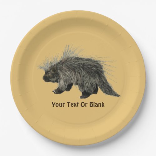 Prickly Porky Paper Plates