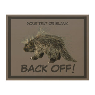 Prickly Porky - Welcome? Wood Wall Art