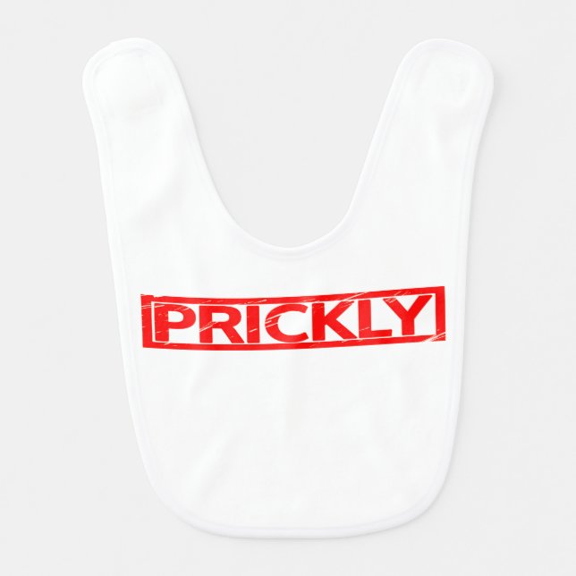 Prickly Stamp Baby Bib (Front)