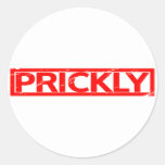 Prickly Stamp Classic Round Sticker