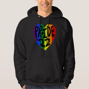Pride'22 Gay Pride Rainbow Word Design Hoodie