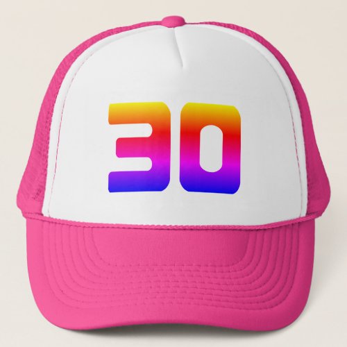 Pride 30th Birthday Party Trucker Hat