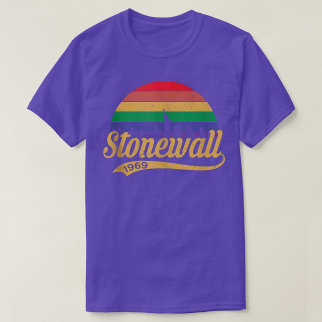 Pride 50th Anniversary Stonewall 1969 Was A Riot L T-Shirt (Design Front)