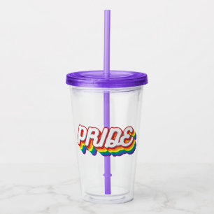 Pride 70's Style Acrylic Tumbler